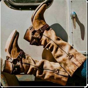 “Gently” used and well loved Freebird boots.